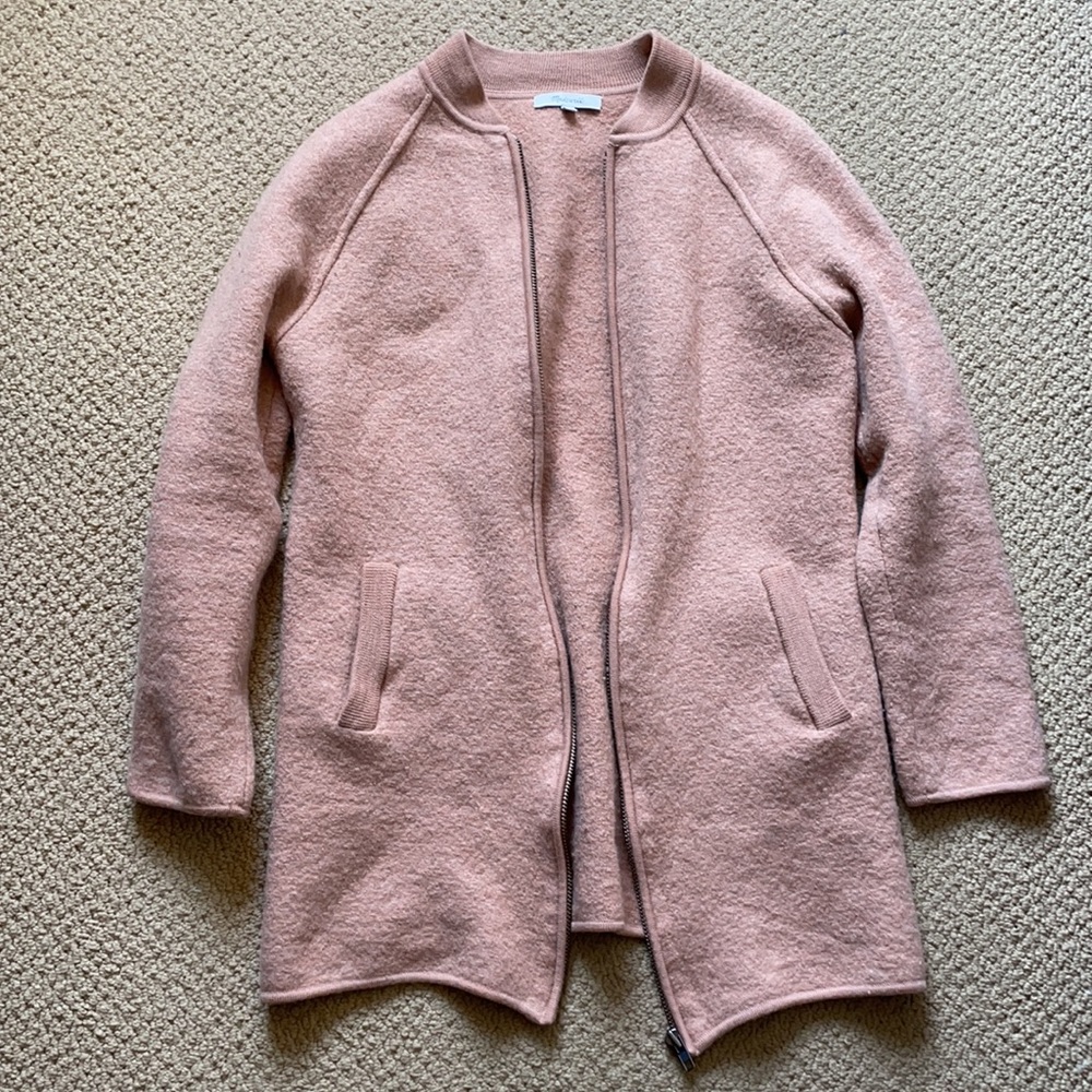 Madewell bomber sweater jacket - Picture 3 of 9